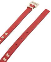 Thumbnail for your product : Valentino Rockstud Embellished Leather Belt - Womens - Red