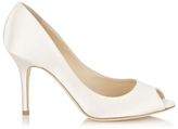 Thumbnail for your product : Jimmy Choo Evelyn  Silk Satin Peep Toe Pumps