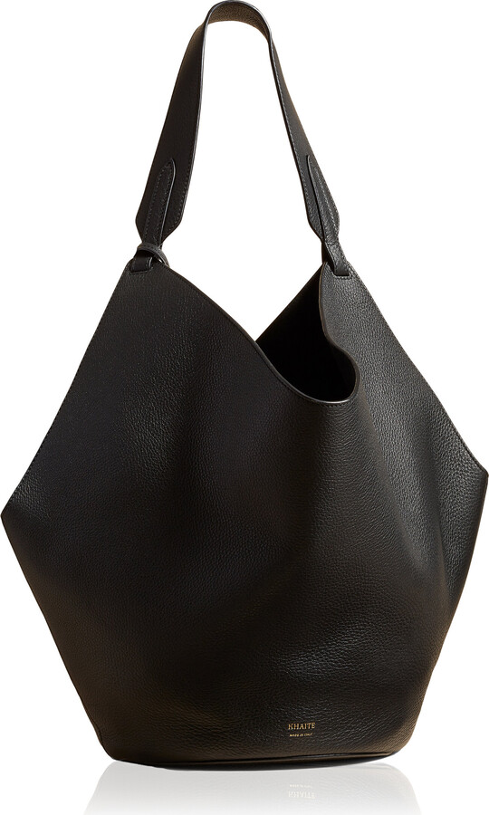 KHAITE Lotus Medium Leather Tote Bag