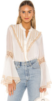 Thumbnail for your product : Divine Heritage Bell Sleeve Blouse