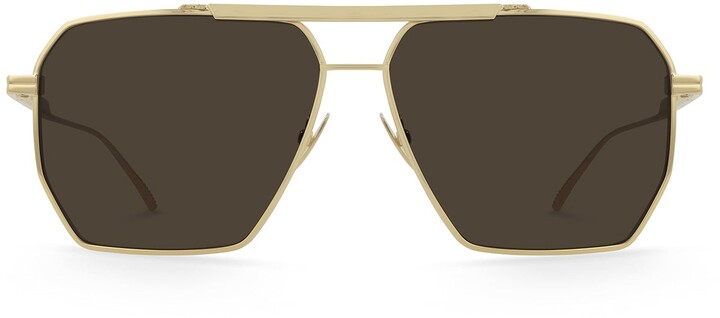 Bottega Veneta Gold Men S Eyewear Shop The World S Largest Collection Of Fashion Shopstyle