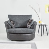 Thumbnail for your product : Marrakesh Fabric/Faux Snakeskin Swivel Chair