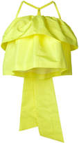 Thumbnail for your product : MSGM giant bow ruffled blouse