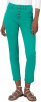 Thumbnail for your product : KUT from the Kloth Reese Exposed Button High Waist Ankle Straight Leg Jeans