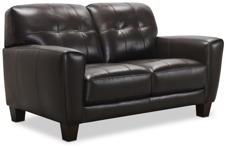 Tufted Leather Loveseat The, Kaleb 84 Tufted Leather Sofa And 61 Loveseat Set Created For Macy S