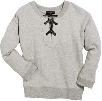 Rails Oliver Lace-Up Sweatshirt, Size 6-14