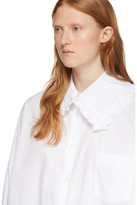 Thumbnail for your product : Comme des Garcons Girl White Square Collar Ruffle Shirt