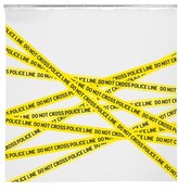 Thumbnail for your product : Kikkerland Design 'Police Line' Shower Curtain