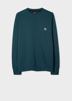 Thumbnail for your product : Paul Smith Men's Petrol Blue Cotton Embroidered Zebra Logo Sweatshirt
