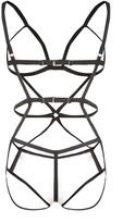 Thumbnail for your product : Fleur Du Mal Bondage Strap Bodysuit