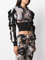 Thumbnail for your product : Palm Angels Chain Link Print Zipped Sweatshirt