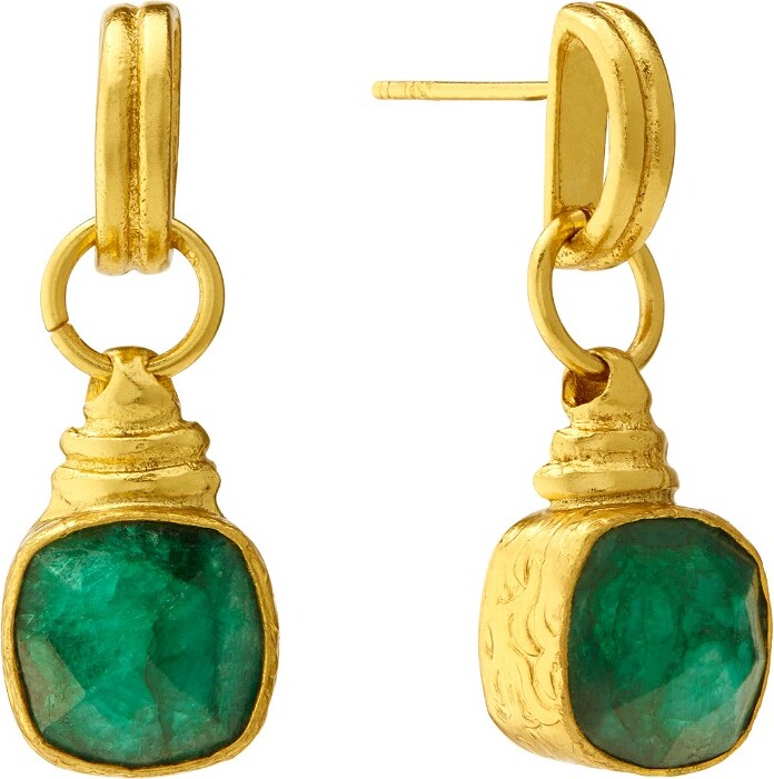 Ottoman Hands Eleanor Emerald Drop Stud Earrings ShopStyle