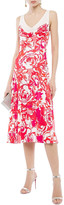 Thumbnail for your product : Roberto Cavalli Ribbed-paneled Printed Stretch-jersey Midi Dress