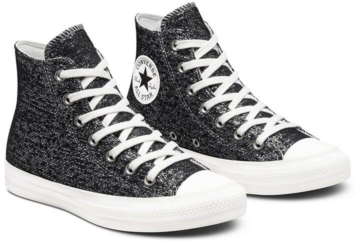 Converse Chuck Taylor All Star Hi Golden Repair knit sneakers in black -  ShopStyle