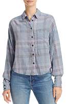 Thumbnail for your product : Free People Crop Plaid Shirt