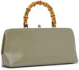 Thumbnail for your product : Jil Sander Green Small Goji Frame Top Handle Bag