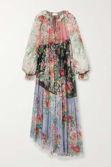 floral georgette maxi dress