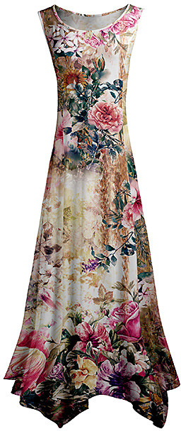 handkerchief maxi dress