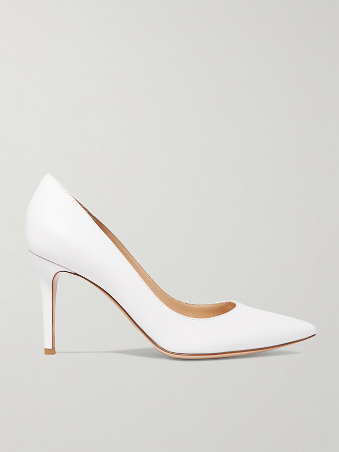Gianvito Rossi - Gianvito 85 Leather Pumps - White