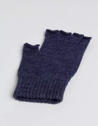 ASOS Fingerless Gloves In Denim