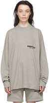 Thumbnail for your product : Essentials Gray Cotton Long Sleeve T-Shirt