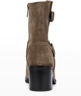 Thumbnail for your product : Aquatalia Billina Leather Dual Buckle Moto Boots