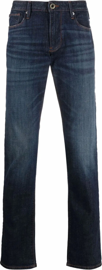 Emporio Armani Mid-Rise Straight Jeans