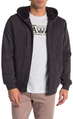 Volcom Loyal Lined Zip Faux Fur Lined Jacket