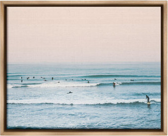 Dovecove " Pastel Surfer Scene " by Sisi And Seb on Canvas
