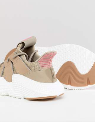 adidas Prophere Trainers In Beige And Pink