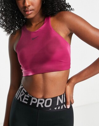 Nike Training Nike Yoga Swoosh Dri-FIT medium support sports bra