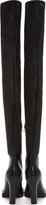 Thumbnail for your product : Acne Studios Black Leather Thigh-High Revery Boots