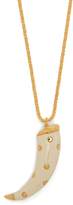 Thumbnail for your product : Aurélie Bidermann Caftan Moon Studded Gold Plated Necklace - Womens - Ivory