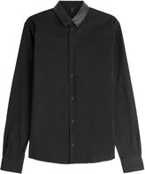 Thumbnail for your product : IRO Cotton Shirt with Leather Collar