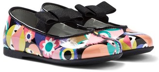 Fendi Monster Print Mary Janes with Bow