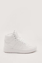 Thumbnail for your product : Nasty Gal Womens Faux Leather High Top Sneakers