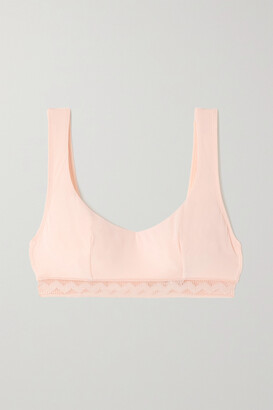 Eres Alice Lace-trimmed Stretch-jersey Soft-cup Bra - Pink