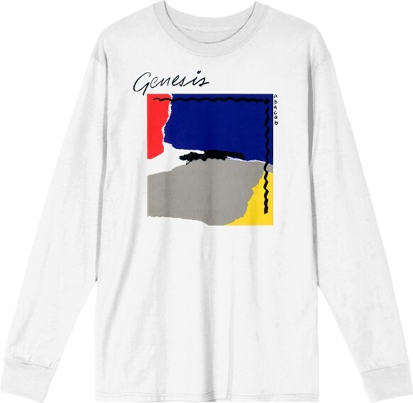 Genesis GenesisAbacabAlbumCoverCrewNeckLongSleeveWhiteAdultLongSleeveTee-3XL