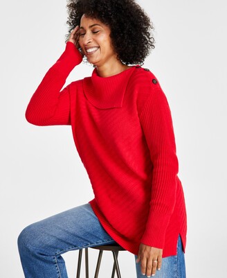 Red Tunic Sweater