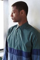 Thumbnail for your product : Urban Outfitters Shades Of Grey By Micah Cohen Colorblock Plaid Long-Sleeve Button-Down Shirt