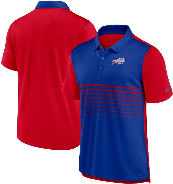 Men's Nike Red/Royal Buffalo Bills Fashion Performance Polo