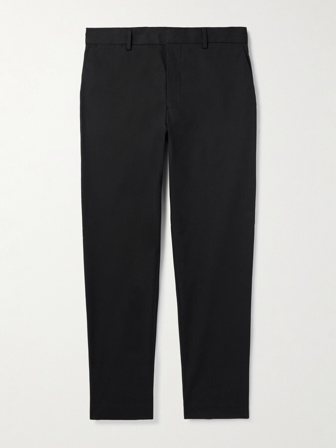 Tapered Organic Cotton-Blend Twill Chinos