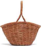 Thumbnail for your product : DRAGON DIFFUSION Jane Birkin Small Woven-leather Basket Bag - Tan