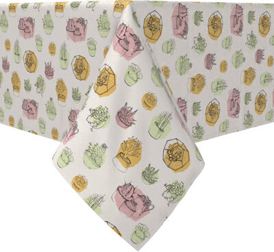 East Urban Home Rectangular Floral Cotton Twill Table Runner