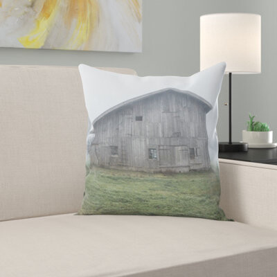 East Urban Home Barn Throw Pillow