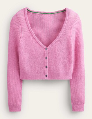 Boden Cropped Fluffy Cardigan