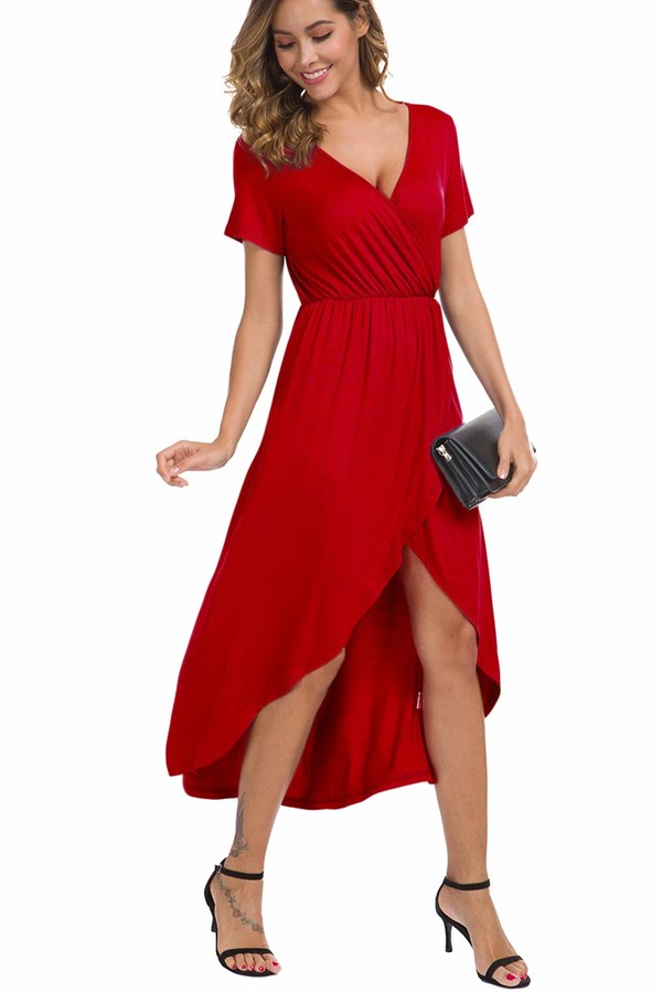 short sleeve flowy dress