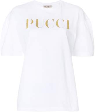 Emilio Pucci glitter logo T-shirt