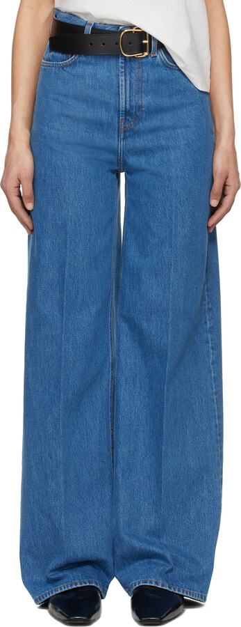 Totême Blue Wide Leg Jeans