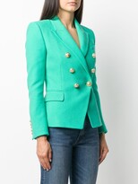 Thumbnail for your product : Balmain Double-Breasted Peak-Lapel Blazer